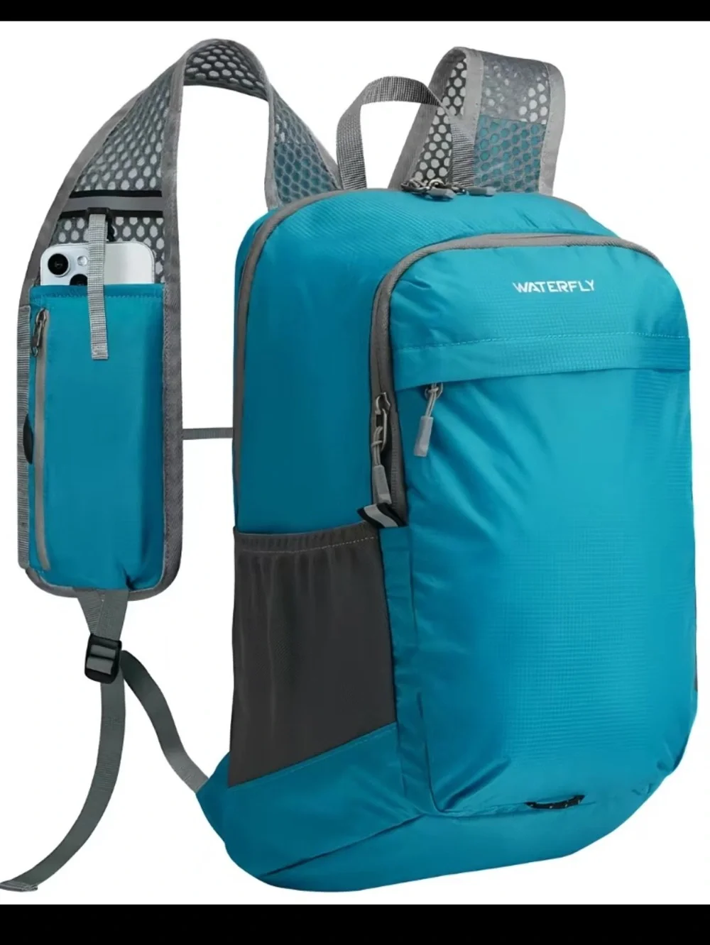 WATERFLY Lightweight Teal Daypack Backpack for Men